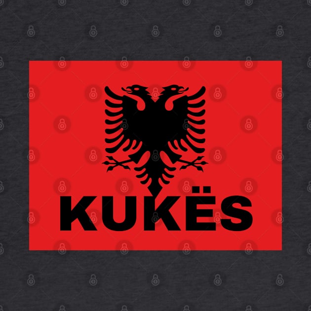 Kukës City in Albanian Flag by aybe7elf